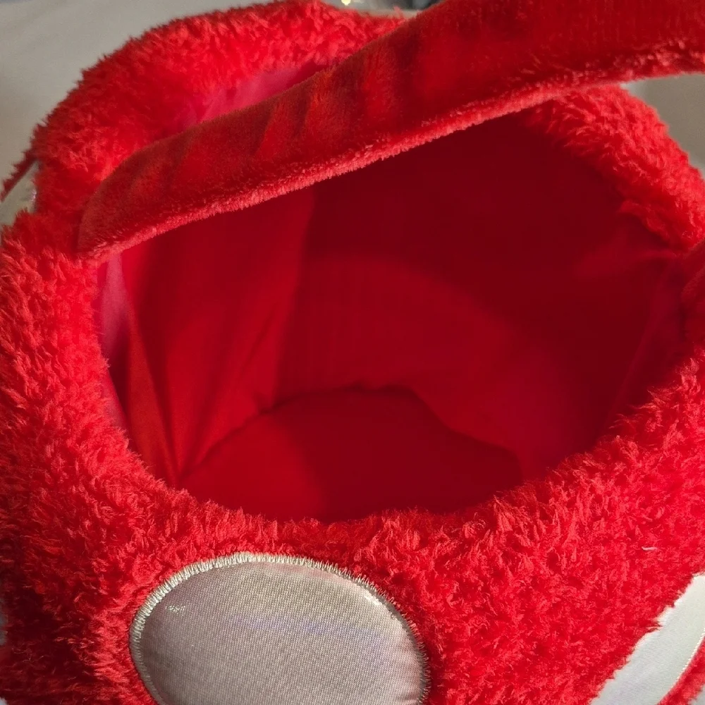 Red Mushroom Plush Bag NWOT